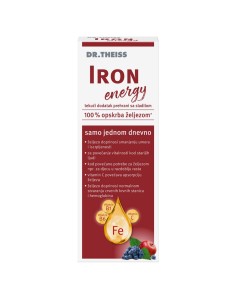 Dr. Theiss Iron Energy tekući dodatak prehrani sa sladilom 2