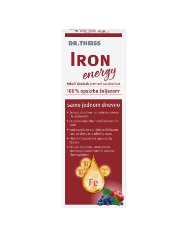 Dr. Theiss Iron Energy tekući dodatak prehrani sa sladilom