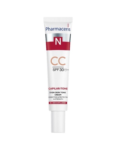 Pharmaceris T Capilar Tone Krema za ujednačavanje boje kože CC SPF 30