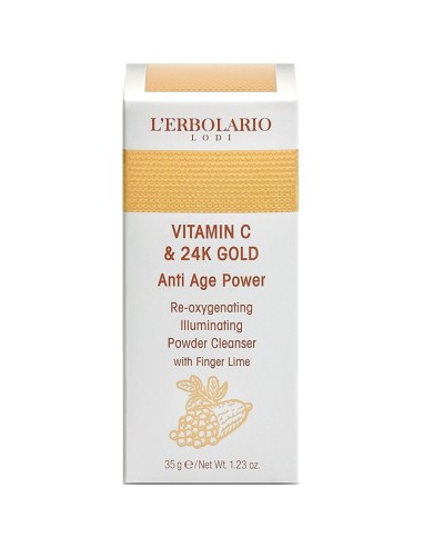 Lerbolario Vitamin C & 24K Gold prah za čišćenje lica