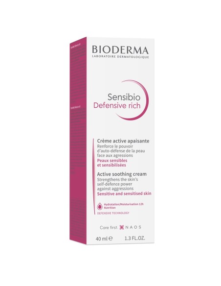Bioderma Sensibio Defensive Rich Aktivna umirujuća hidratantna krema, osjetljiva suha koža