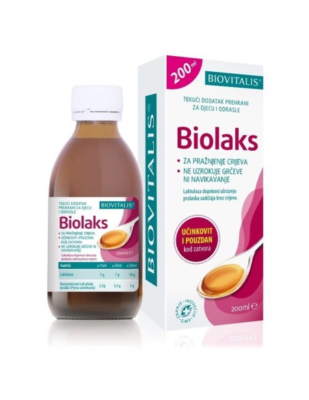 Biovitalis Biolaks tekući dodatak prehrani