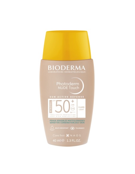 Bioderma Photoderm Nude Touch tonirana krema SPF 50+ svijetla nijansa