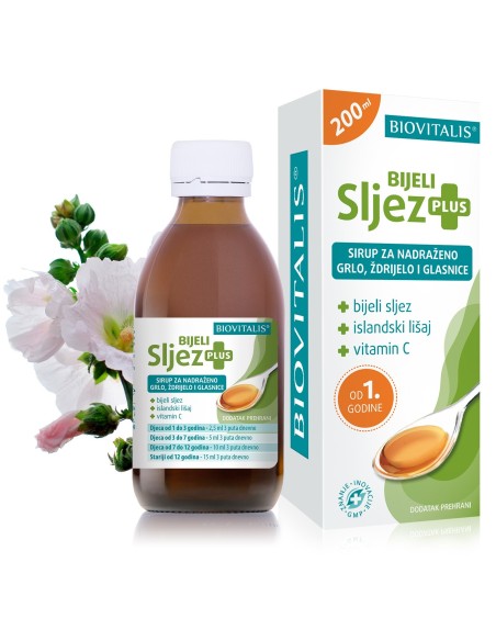 Biovitalis Bijeli Sljez Plus sirup