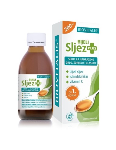 Biovitalis Bijeli Sljez Plus sirup