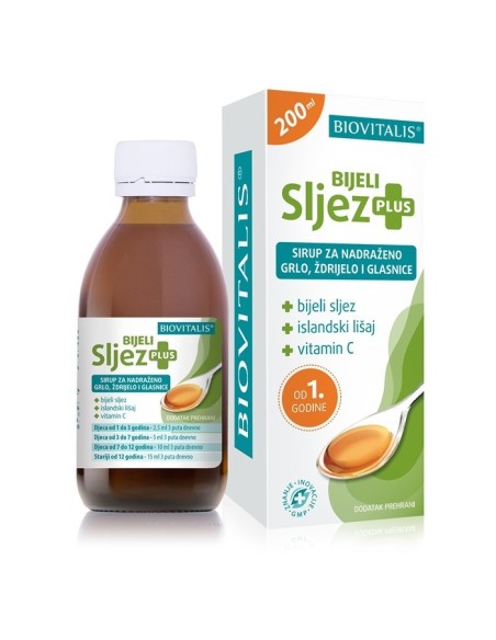 Biovitalis Bijeli Sljez Plus sirup
