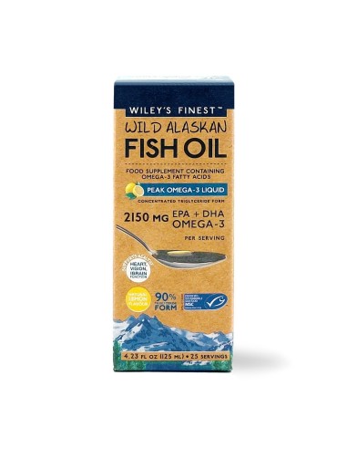 Wiley's Finest Wild Alaskan Fish Oil, Peak Omega 3