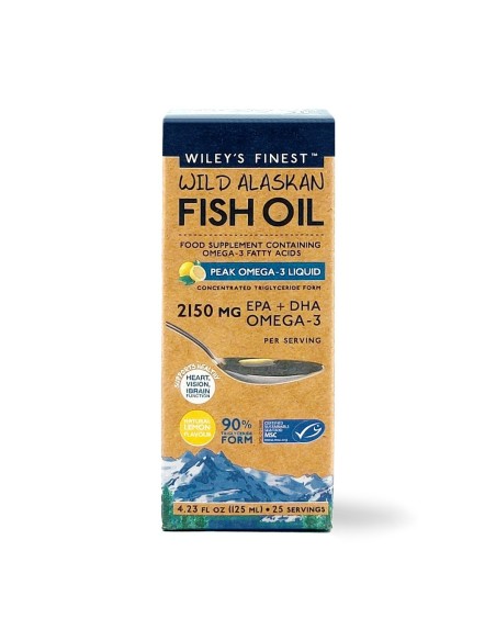 Wiley's Finest Wild Alaskan Fish Oil, Peak Omega 3
