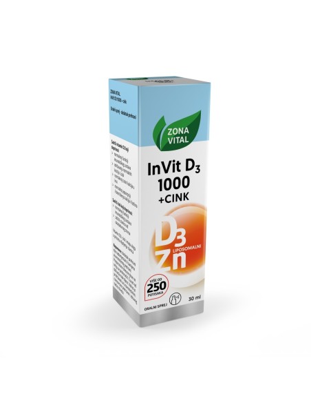 Zona Vital InVit D3 1000+Cink Oralni sprej