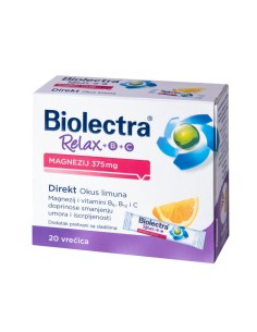 Hermes Biolectra Relax Magnezij 375mg + B + C Direkt