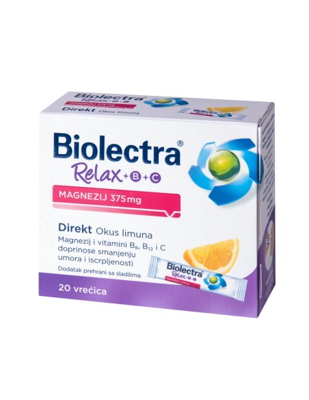 Hermes Biolectra Relax Magnezij 375mg + B + C Direkt