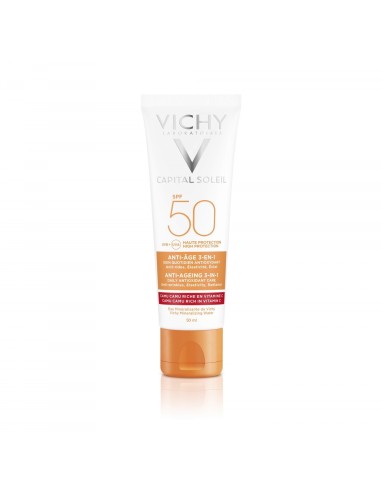 Vichy Capital Soleil Krema za zaštitu od sunca s anti-age efektom SPF 50+