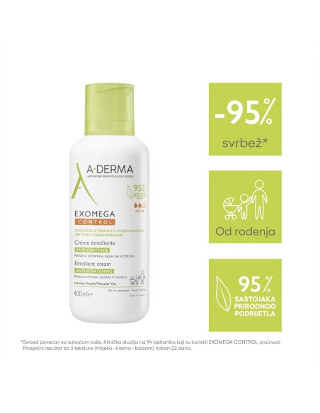 A-derma Exomega Control Emolijentna krema
