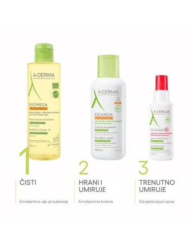 A-derma Exomega Control Emolijentno ulje za tuširanje