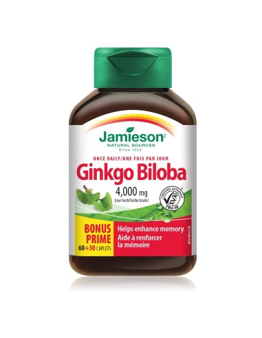 Jamieson Ginkgo Biloba 4000 mg tablete