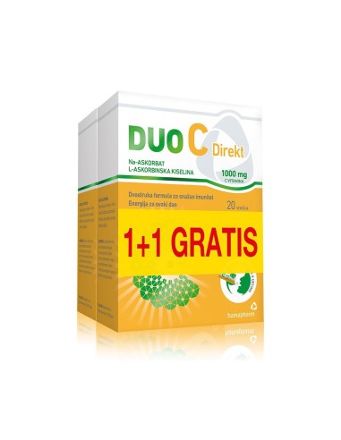 Hamapharm Duo C Direkt 1000mg granule Promo 1+1