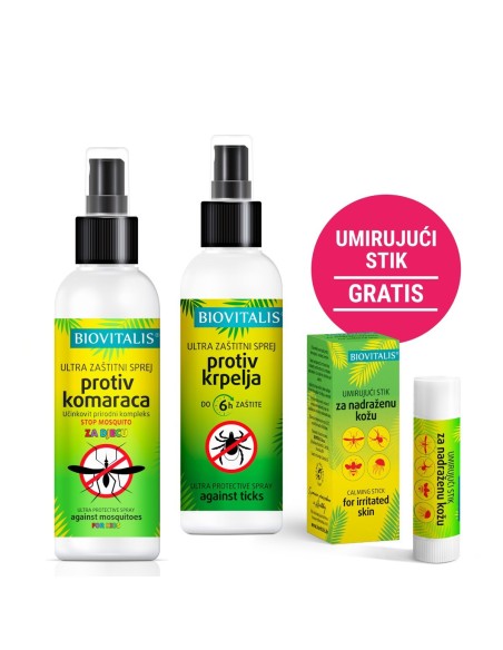 Biovitalis Komarci i krpelji bye bye KIDS SET