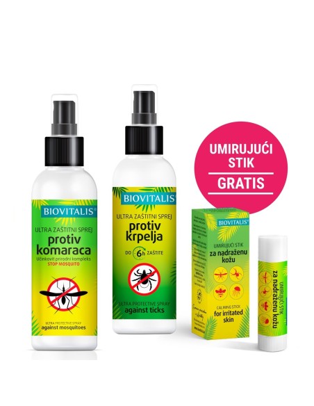 Biovitalis Komarci i krpelji bye bye SET