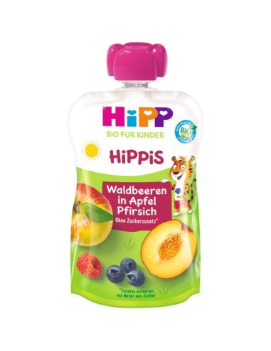 Hippis Bio Jabuka i breskva sa šumskim voćem (8525-01)