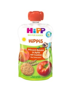 Hippis Bio Jabuka s bananom, breskvom i keksom (DA47000)
