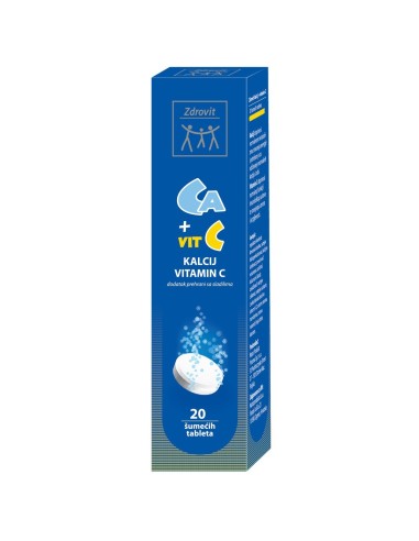 Zdrovit Kalcij + Vitamin C šumeće tablete