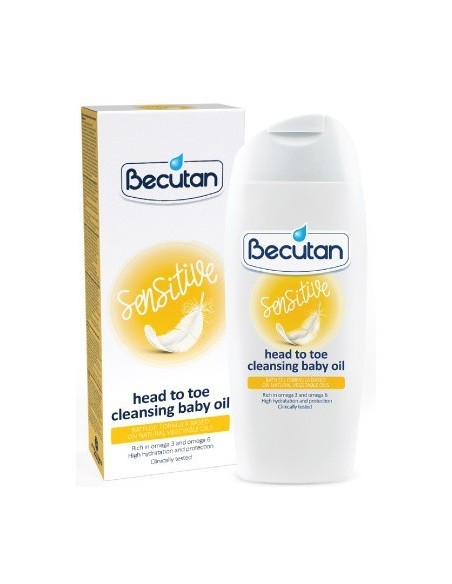 Becutan Sensitive Head to toe cleansing baby oil