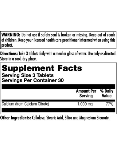 Kal Calcium Citrate 1000 tablete