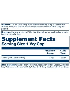 Solaray Copper Citrate kapsule 2