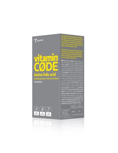 Yasenka Vitamin Code Active folic acid kapsule
