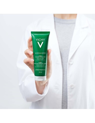 Vichy Normaderm  3 u 1 piling, maska i krema za čišćenje lica za masnu kožu