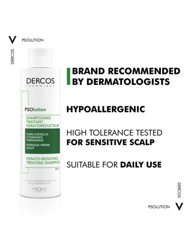 Vichy Dercos Psolution Šampon za vlasište sklono psorijazi protiv osjećaja svrbeža i peckanja