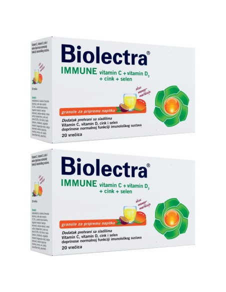 Hermes Biolectra Immun šumeće granule 1+1 PROMO, dodatak prehrani
