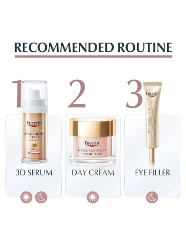 Eucerin Hyaluron-Filler + Elasticity Rose dnevna njega s SPF 30