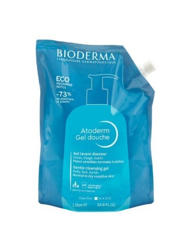 Bioderma Atoderm gel douche 1L + Atoderm gel douche 1L Refill Promo pakiranje