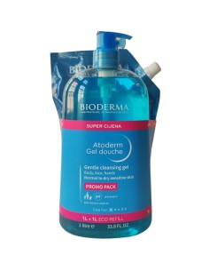 Bioderma Atoderm gel douche 1L + Atoderm gel douche 1L Refill Promo pakiranje