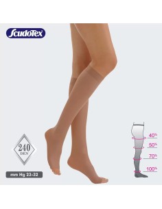 Scudotex Preventivne kompresivne dokoljenke 240 DEN otvoreni prsti 834 2
