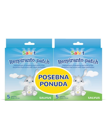 Salvit Respiranto flaster Promo pakiranje 1+1