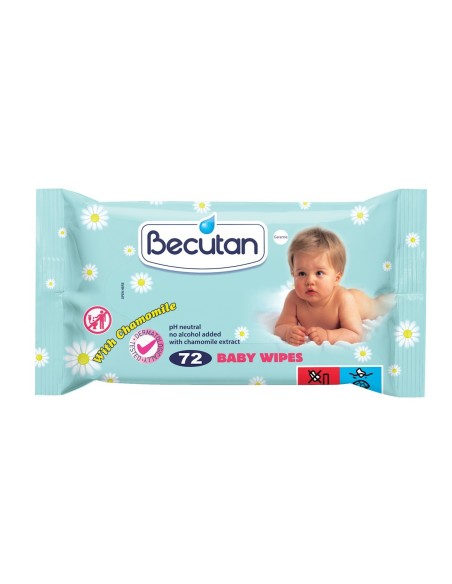 Becutan Dječje vlažne maramice s kamilicom