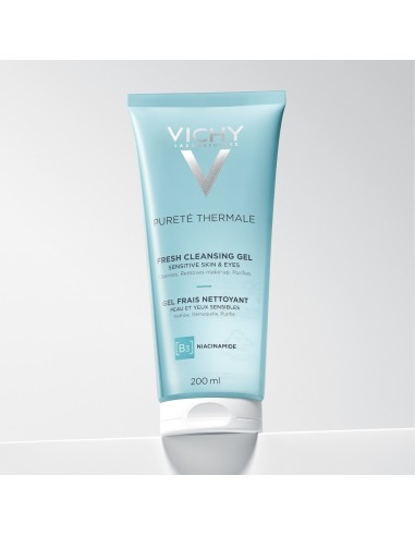 Vichy Purete Thermale Svježi gel za čišćenje osjetljive kože lica