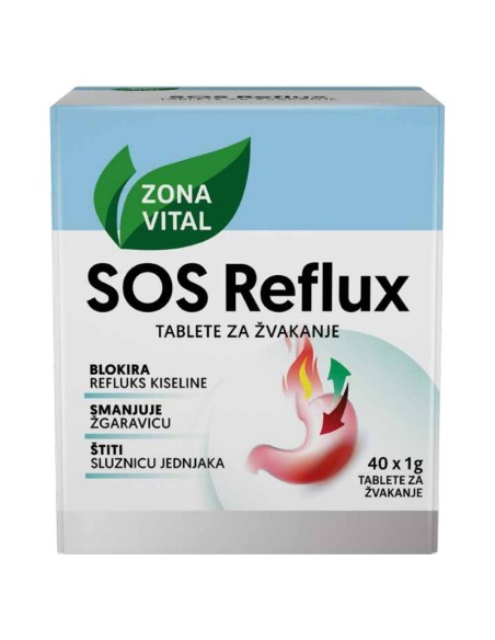 Zona Vital SOS Reflux tablete za žvakanje
