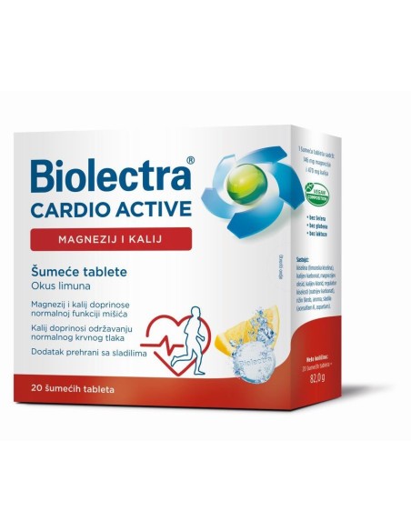 Hermes Biolectra Cardio Active Magnezij i kalij šumeće tablete