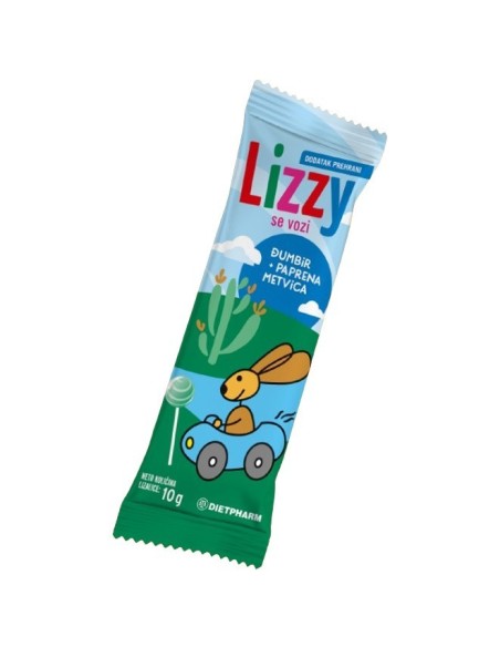 Dietpharm Lizzy se vozi lizalica, dodatak prehrani