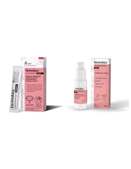 Femidoc Uro Express direkt + Femidoc Manoza intimni gel Promo pakiranje