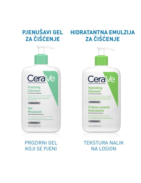 CeraVe Pjenušavi gel za čišćenje za normalnu do masnu kožu