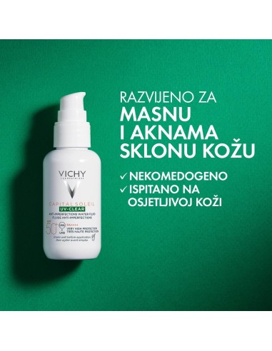 Vichy Capital Soleil UV-Clear Fluid za zaštitu od sunca protiv nepravilnosti SPF50+