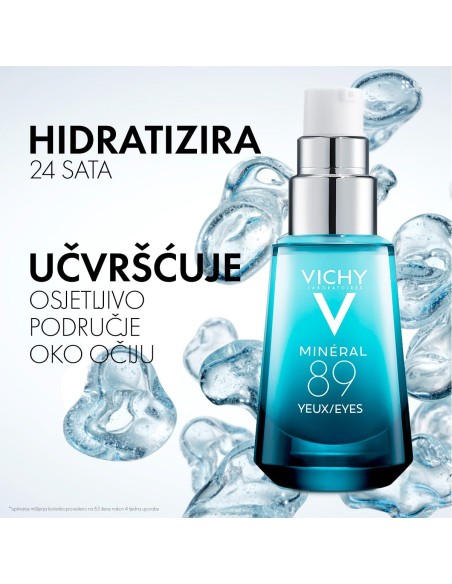 Vichy Mineral 89 Eyes Snažnija i punija koža oko očiju s hijaluronskom kiselinom