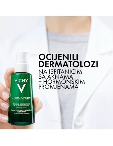 Vichy Normaderm Phytosolution Hidratacijska njega s dvostrukim ucinkom za masnu kožu sklonu aknama i nepravilnostima