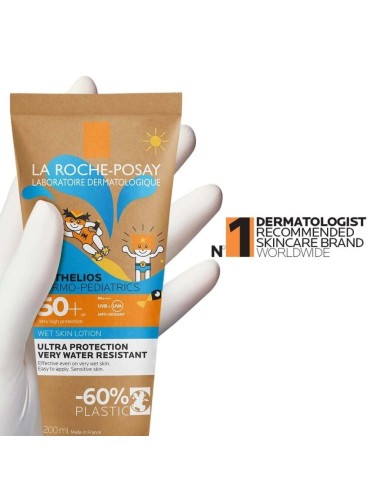 La Roche-Posay Anthelios DP Wet Skin Losion za mokru ili suhu kožu za zaštitu od sunca za djecu SPF50+