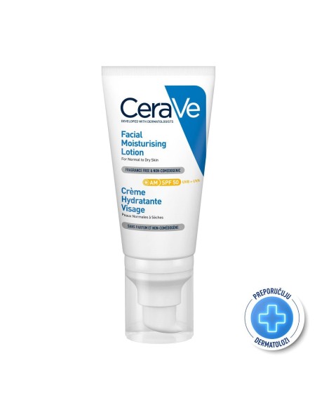 CeraVe Hidratantna njega za lice za normalnu do suhu kožu SPF50