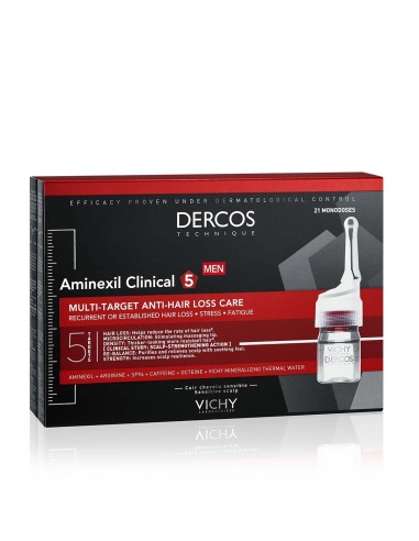 Vichy Dercos Aminexil Clinical 5 Ampule protiv opadanja kose za muškarce